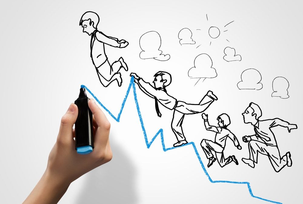 Hand-drawing-image-of-businessman.-Business-challenge-1000x675